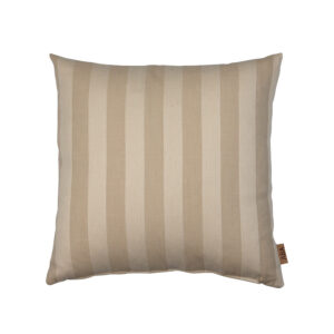 Beige pude med striber, dansk produceret