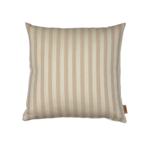 Beige pude med striber, dansk produceret